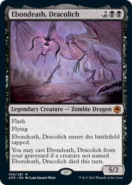 SJ Ebondeath, Dracolich - Adventures in the Forgotten Realms (AFR) Adventures in the Forgotten Realms Foil