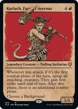 SJ Karlach, Fury of Avernus (Showcase) - Commander Legends: Battle for Baldur&#39;s Gate (CLB) Commander Legends: Battle for Baldur&#39;s Gate