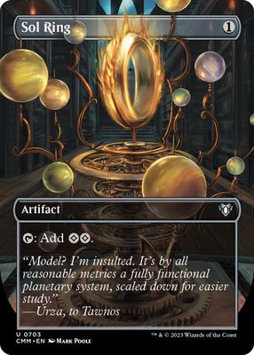 SJ Sol Ring (Borderless) - Commander Masters (CMM) Commander Masters