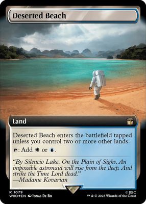 SJ Deserted Beach (Extended Art) (Surge Foil) - Universes Beyond: Doctor Who (WHO) Universes Beyond: Doctor Who