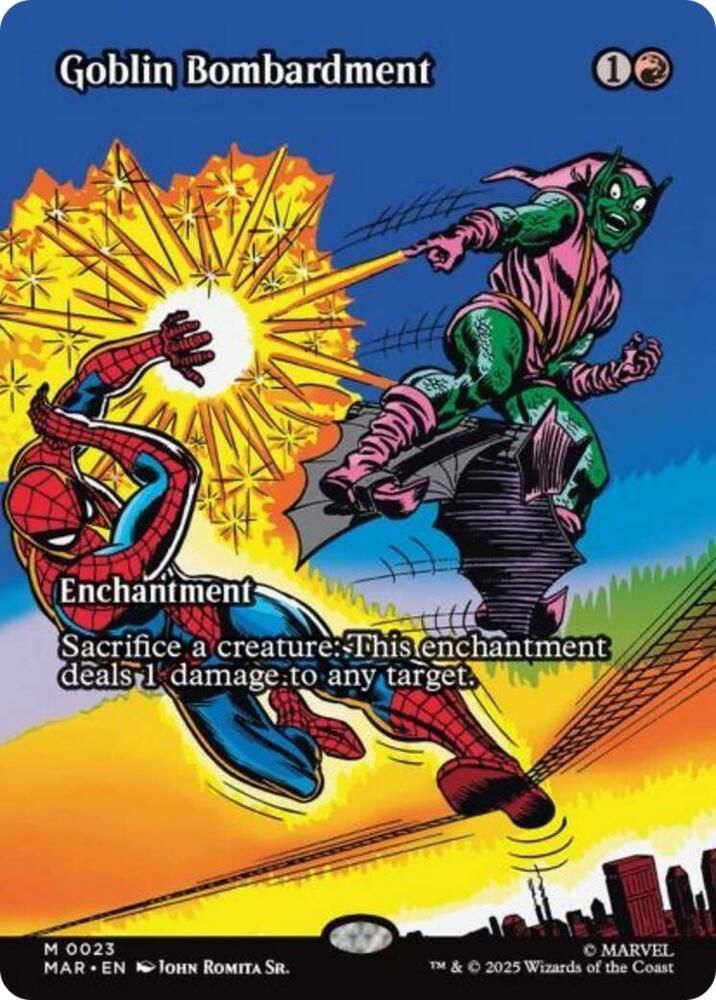 SJ Goblin Bombardment (Borderless) - Marvel Universe Eternal-Legal (MAR) Marvel Universe Eternal-Legal
