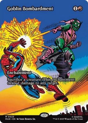 SJ Goblin Bombardment (Borderless) - Marvel Universe Eternal-Legal (MAR) Marvel Universe Eternal-Legal