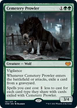 SJ Cemetery Prowler - Innistrad: Crimson Vow (VOW) Innistrad: Crimson Vow Foil