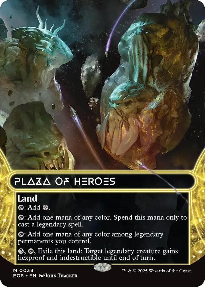 SJ Plaza of Heroes (0033) (Borderless) - Edge of Eternities: Stellar Sights (EOS) Edge of Eternities: Stellar Sights