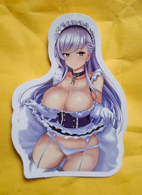 SHX Belfast Stiker Azur Lane Stiker Echii