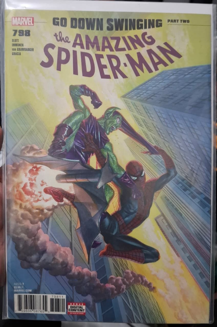 SHX The Amazing Spider Man Comic Issue 798 Go Down Swinging