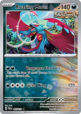 Roaring Moon (Poke Ball Pattern) - SV: Prismatic Evolutions (PRE) SV: Prismatic Evolutions 065/131