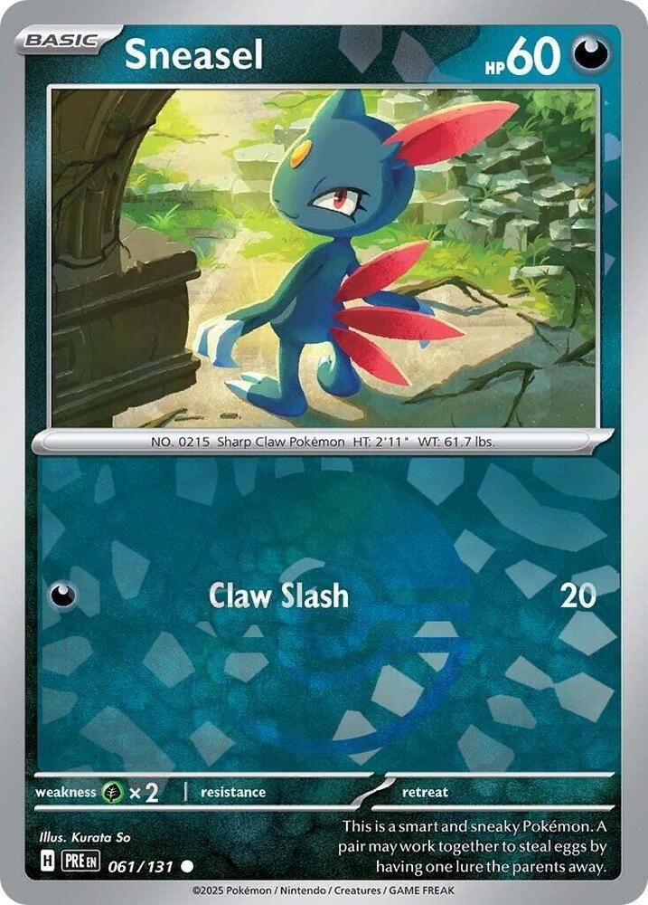 Sneasel (Poke Ball Pattern) - SV: Prismatic Evolutions (PRE) SV: Prismatic Evolutions 061/131