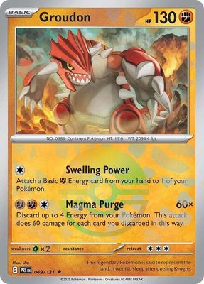 Groudon (Poke Ball Pattern) - SV: Prismatic Evolutions (PRE) SV: Prismatic Evolutions 049/131