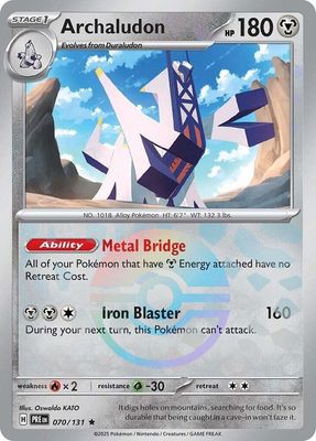 Archaludon (Poke Ball Pattern) - SV: Prismatic Evolutions (PRE) SV: Prismatic Evolutions 070/131