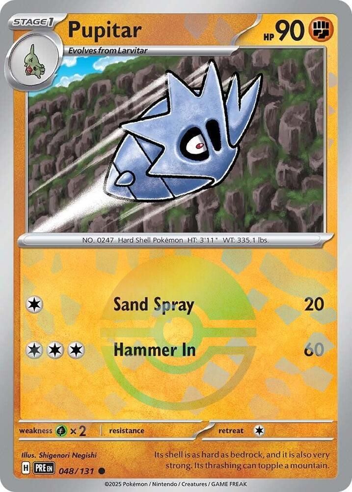 Pupitar (Poke Ball Pattern) - SV: Prismatic Evolutions (PRE) SV: Prismatic Evolutions 048/131
