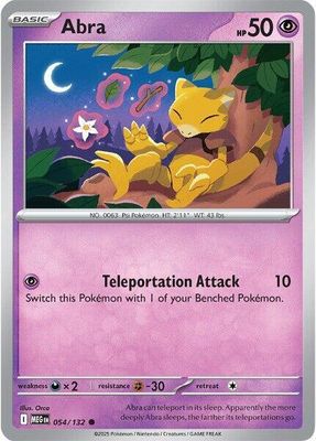 Abra - ME01: Mega Evolution (MEG) ME01: Mega Evolution 054/132