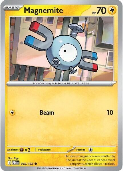 Magnemite - ME01: Mega Evolution (MEG) ME01: Mega Evolution 045/132