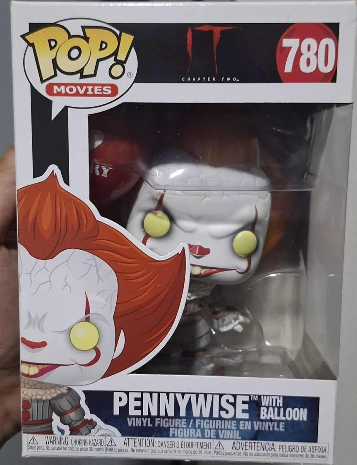 SHX Pennywise Figura Funko Pop With Balloon 780 It Figura Terror