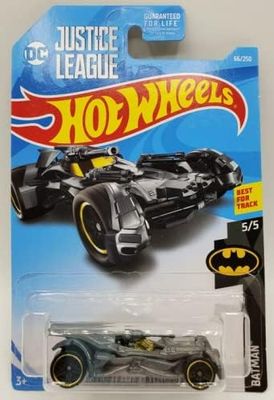 SHX 5/5 Justice League Batmobile Hot Wheels Batimovil 66/250 Gris