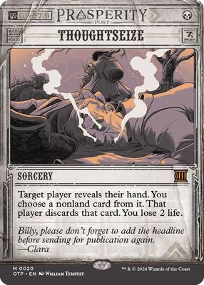 SJ Thoughtseize - Outlaws of Thunder Junction: Breaking News (OTP) Outlaws of Thunder Junction: Breaking News