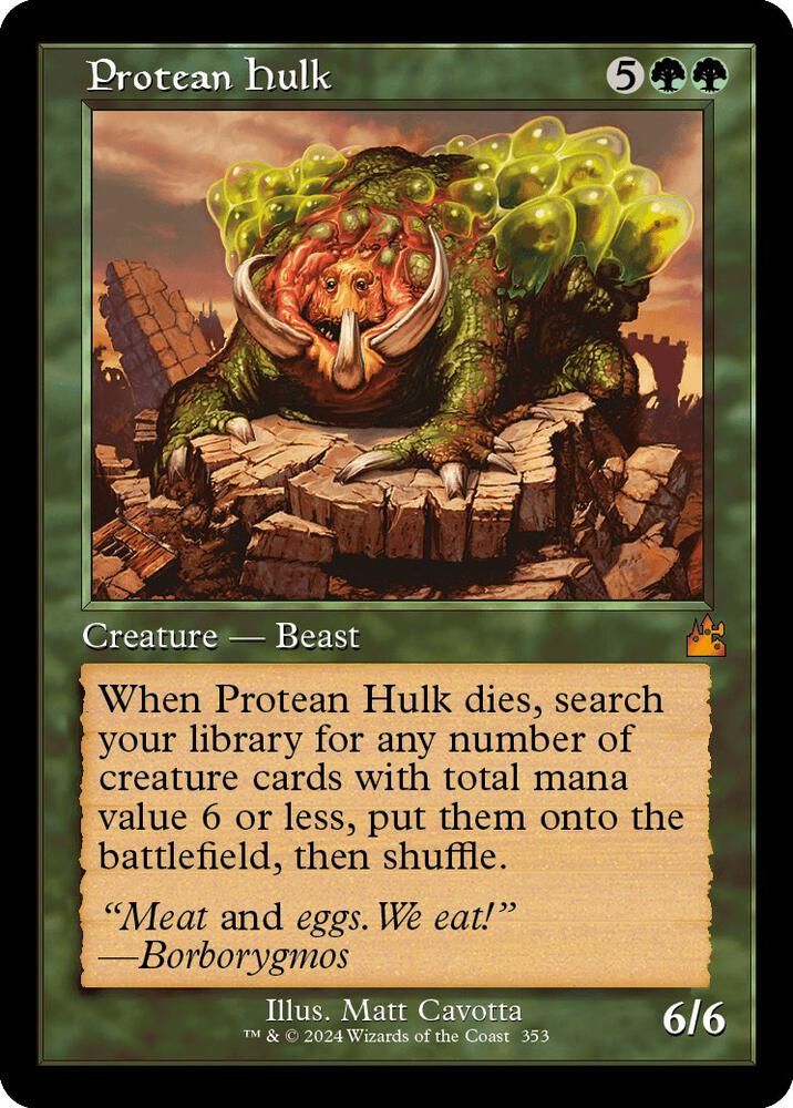 SJ Protean Hulk (Retro Frame) - Ravnica Remastered (RVR) Ravnica Remastered