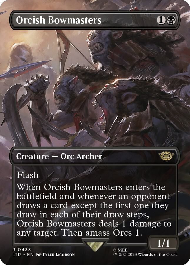 SJ Orcish Bowmasters (Borderless) - Universes Beyond: The Lord of the Rings: Tales of Middle-earth (LTR) Universes Beyond: The Lord of the Rings: Tales of Middle-earth