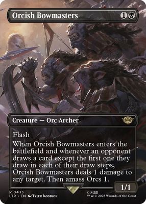SJ Orcish Bowmasters (Borderless) - Universes Beyond: The Lord of the Rings: Tales of Middle-earth (LTR) Universes Beyond: The Lord of the Rings: Tales of Middle-earth