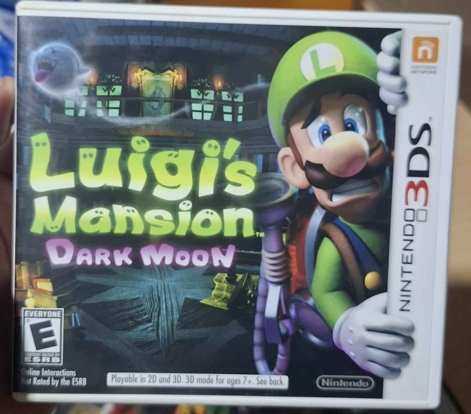 SHXA-500 Luigis Mansion Dark Moon Nintendo 3ds Usado Completo