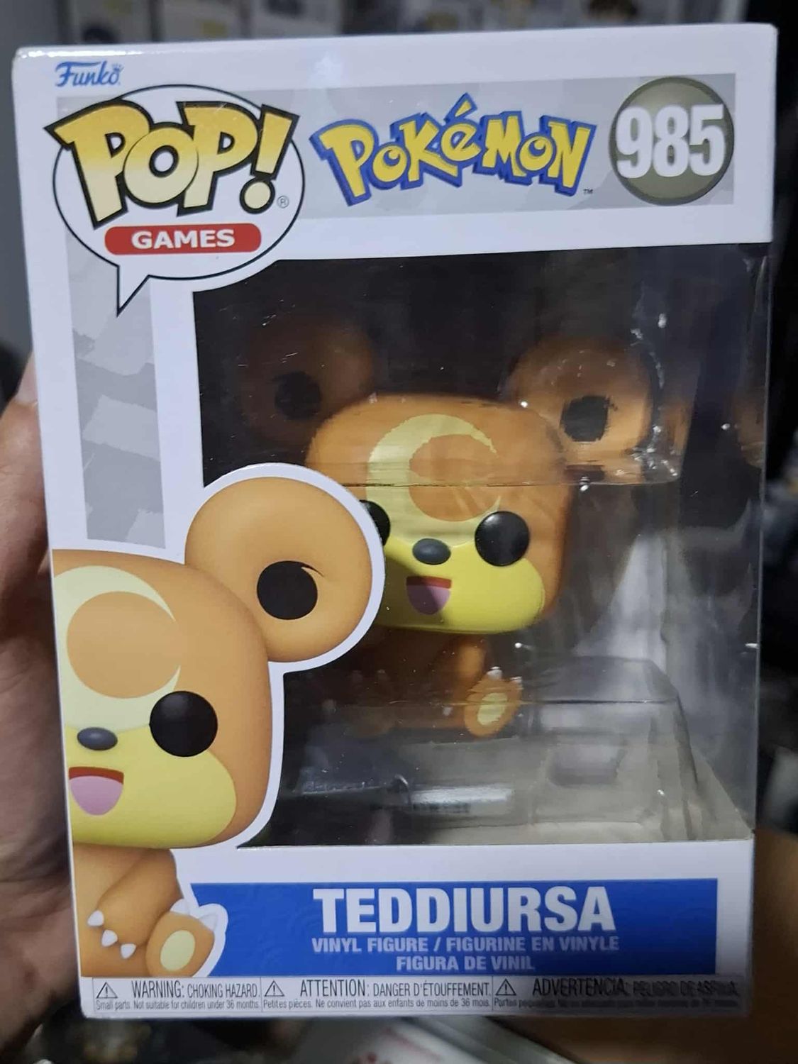 SHX Teddiursa Figura Funko Pop Pokemon Figura