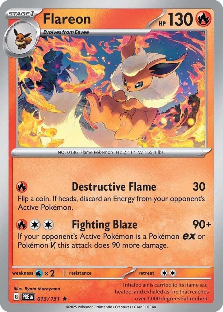 Flareon - SV: Prismatic Evolutions (PRE) SV: Prismatic Evolutions Holo 013/131