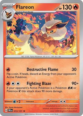 Flareon - SV: Prismatic Evolutions (PRE) SV: Prismatic Evolutions Holo 013/131