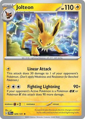 Jolteon - SV: Prismatic Evolutions (PRE) SV: Prismatic Evolutions Holo 029/131