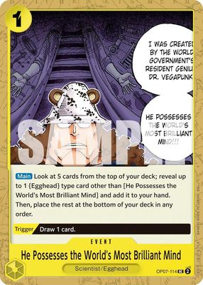He Possesses the World&#39;s Most Brilliant Mind (Reprint) - Premium Booster -The Best- Vol. 2 (PRB-02) Premium Booster -The Best- Vol. 2