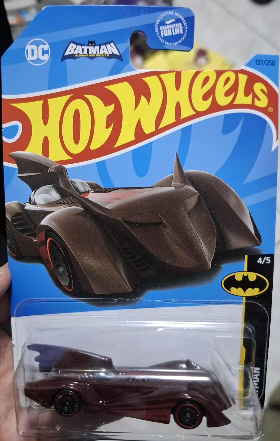 SHX Batman Brave and the Bold Batmobile Hot Wheels Batimovil Cafe 137/250