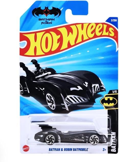 SHX2 Batman and Robin Batmobile Hot Wheels Batimovil