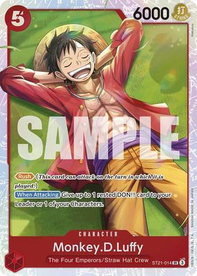 SJ Monkey.D.Luffy (014) - Starter Deck EX: Gear 5 (ST21) Starter Deck EX: Gear 5 Foil