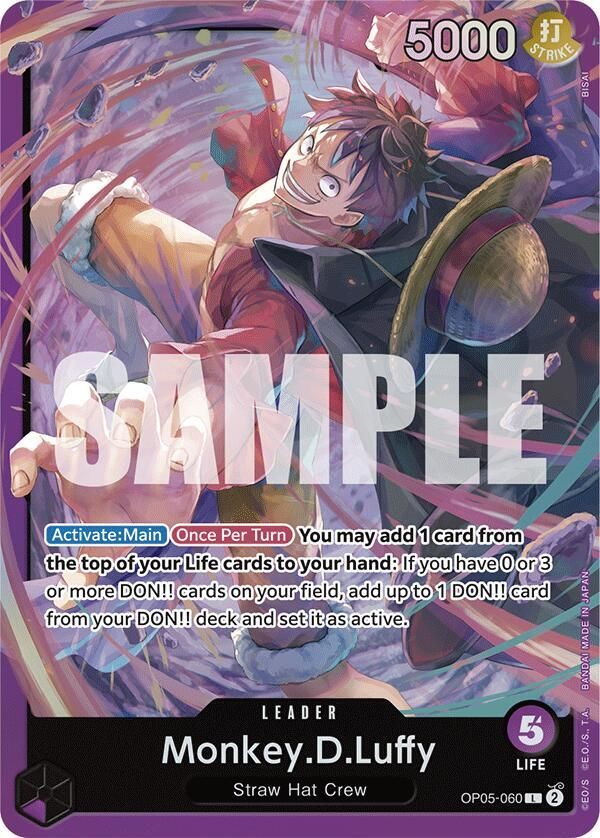 GA Monkey.D.Luffy (OP05-060) - Starter Deck 18: PURPLE Monkey.D.Luffy (ST-18) Starter Deck 18: PURPLE Monkey.D.Luffy Foil