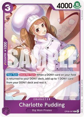 GA300 Charlotte Pudding (067) - Two Legends (OP08) Two Legends Foil
