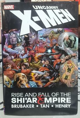 NELA-n, X-Men Comic Uncanny Rise and Fall of the Shi&#39;ar Empire Tapa Dura TP Ingles