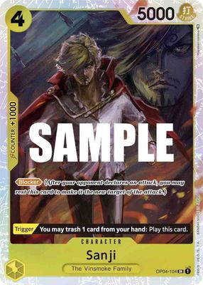 SJ-2k Sanji (104) - Kingdoms of Intrigue (OP04) Kingdoms of Intrigue Foil