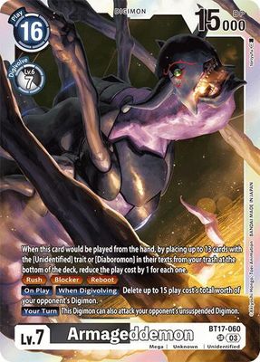 SJ-1k Armageddemon - Secret Crisis (BT17) Secret Crisis Foil
