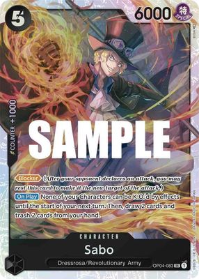 SJ-3k Sabo - Kingdoms of Intrigue (OP04) Kingdoms of Intrigue Foil