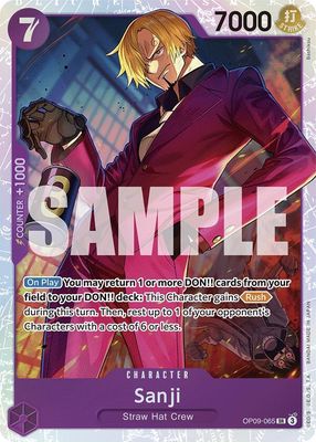 SJ-2k Sanji (065) - Emperors in the New World (OP09) Emperors in the New World Foil