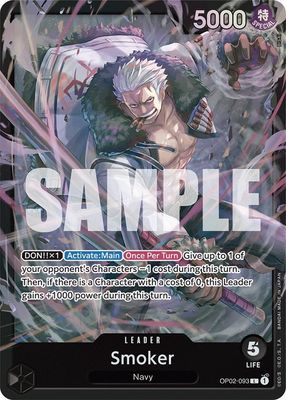 SJ2k Smoker (OP02-093) - Starter Deck 19: BLACK Smoker (ST-19) Starter Deck 19: BLACK Smoker Foil