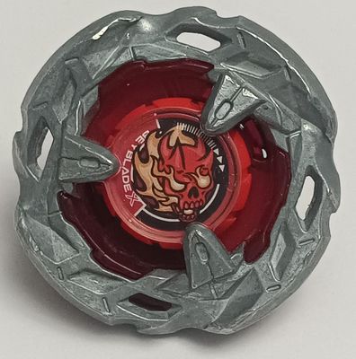 SHB-4k Beyblade Rojo 3 Beyblade X  Hells Scythe 4-60T. Tipo de Equilibrio con Giro a la Derecha.