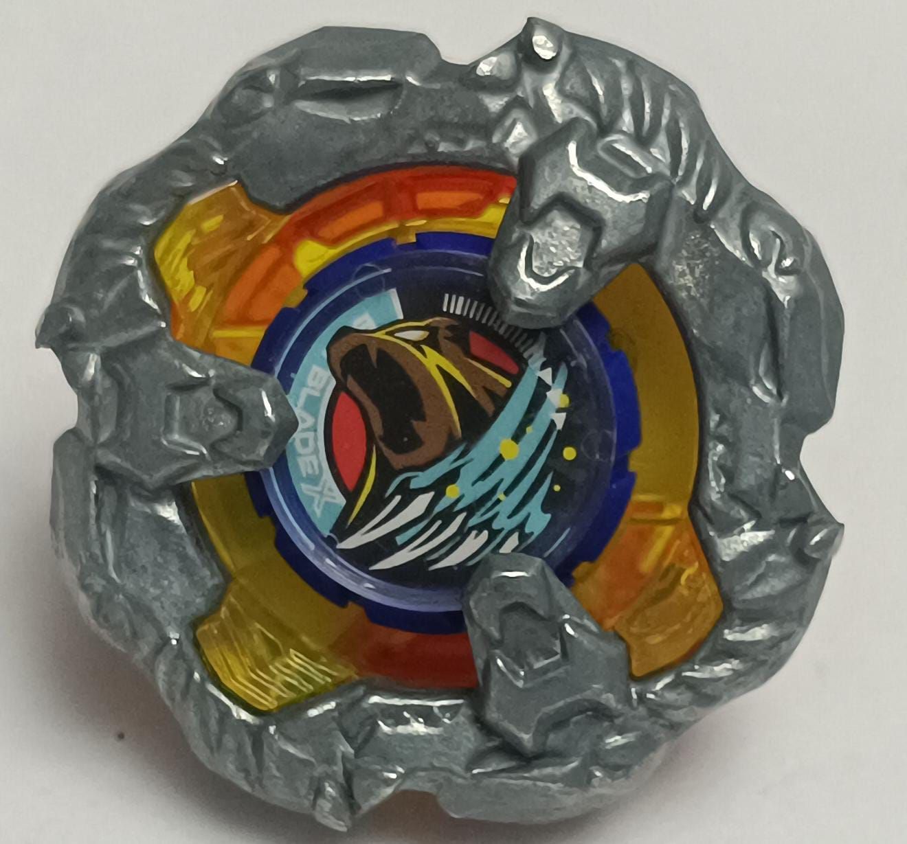 SHB-4k Beyblade Amarillo y Plateado  Beyblade Savage Bear 3-60S Hasbro Tipo defensa