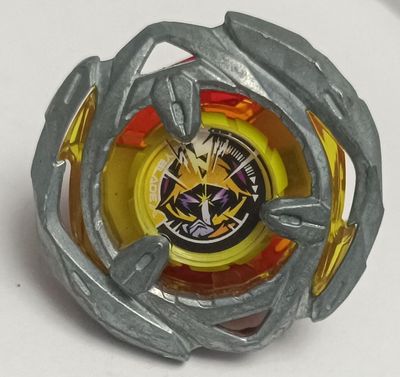 SHB-4k Beyblade Amarillo y Plateado 3 Beyblade X UX-02 Starter Hell&#39;s Hammer 3-70H Tipo balance