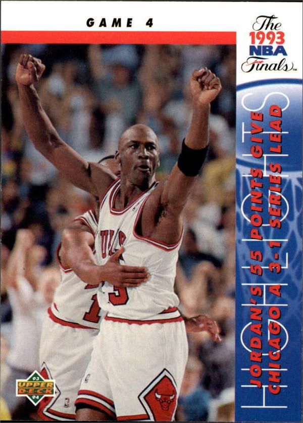 SJ-500 Michael Jordan 55 Points Give Chicago a 3-1 Series Lead 201 Upper Deck 94
