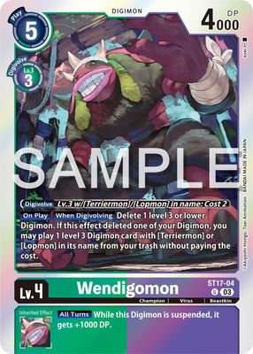 GA300 Wendigomon - Starter Deck 17: Double Typhoon Advanced Deck Set (ST-17) Starter Deck 17: Double Typhoon Advanced Deck Set