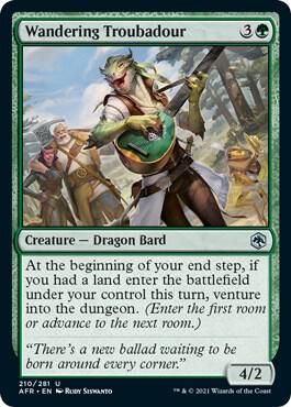 Wandering Troubadour - Adventures in the Forgotten Realms (AFR) Adventures in the Forgotten Realms Foil