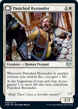 Panicked Bystander - Innistrad: Crimson Vow (VOW) Innistrad: Crimson Vow Foil
