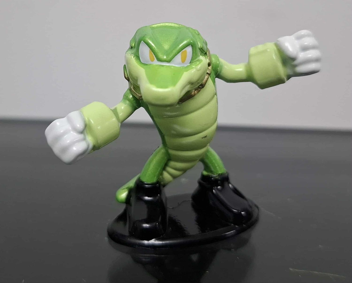 SHX Vector the Crocodile Figura Nano Metalfigs Jada Toys Sonic Figura The Hedgehog Figura de Metal