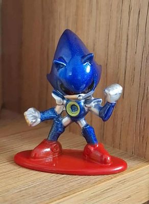 SHX Metal Sonic Figura Nano Metalfigs Jada Toys Sonic Figura The Hedgehog Figura de Metal