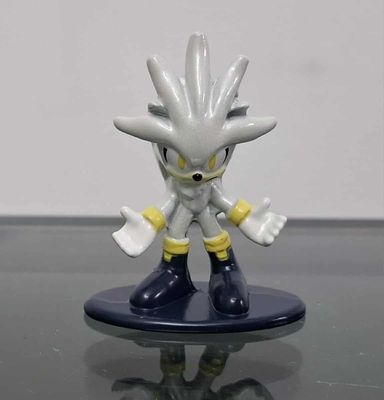 SHX Silver Figura Nano Metalfigs Jada Toys Sonic Figura The Hedgehog Figura de Metal